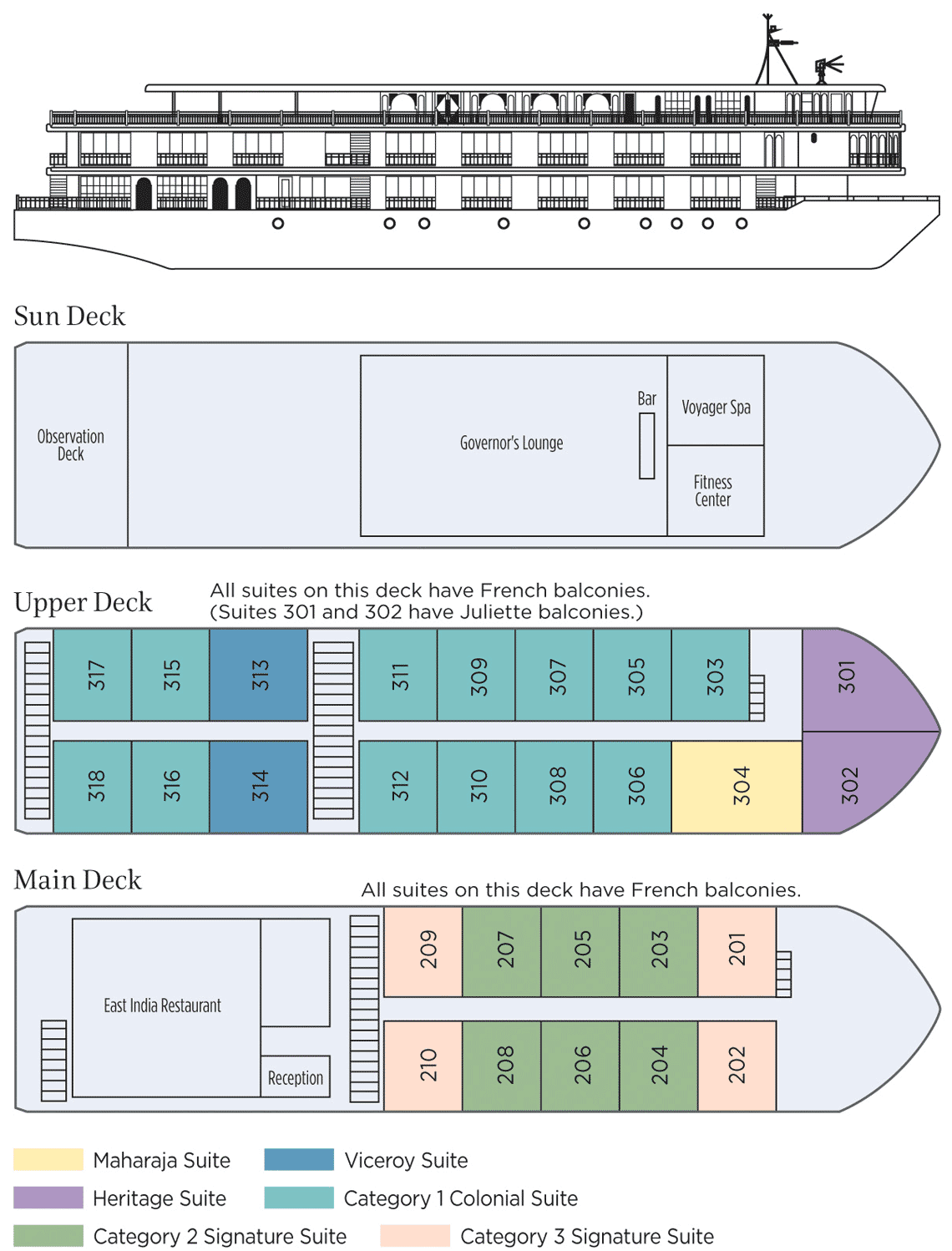 AVL Felicity deck plan